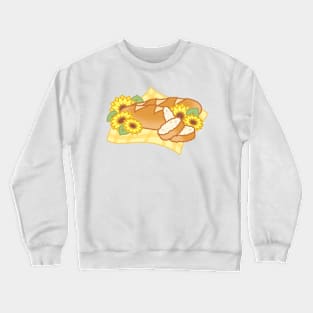 Sunflower Baguette Breads for Picnic Crewneck Sweatshirt